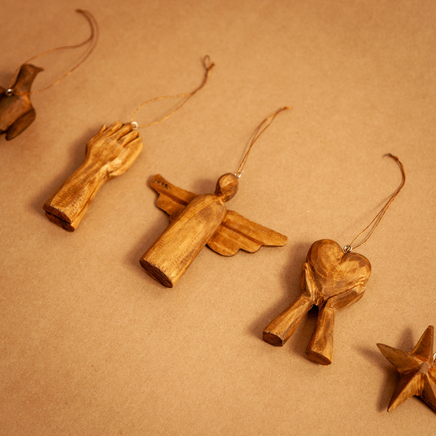 Wooden Variety Ornament Set