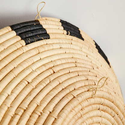 Wall Basket | African Wall Decor | Handmade Artisan Wall Baskets| Geometric Statement Wall Basket