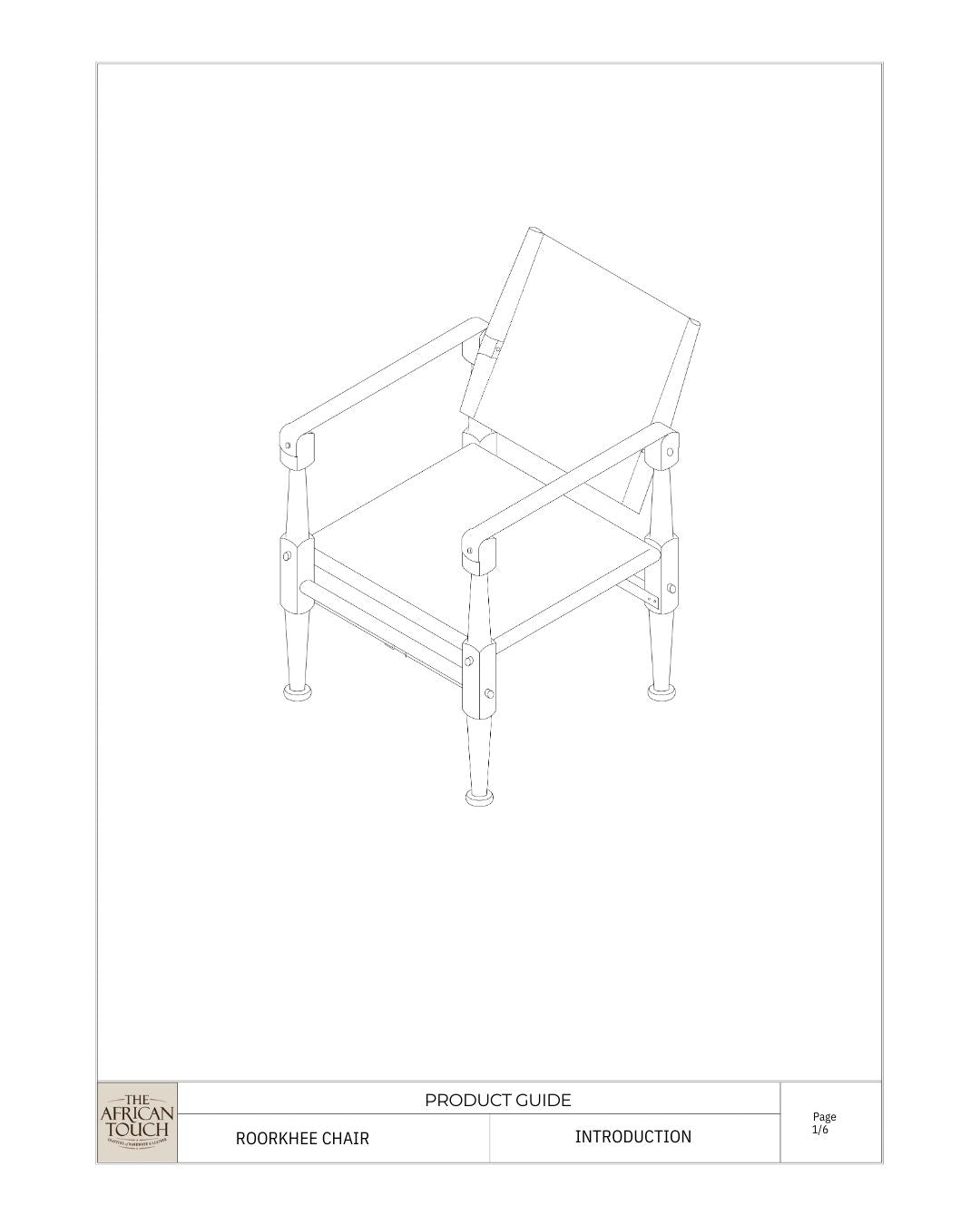 Tragbarer Sessel „Roorkhee“ aus Segeltuch