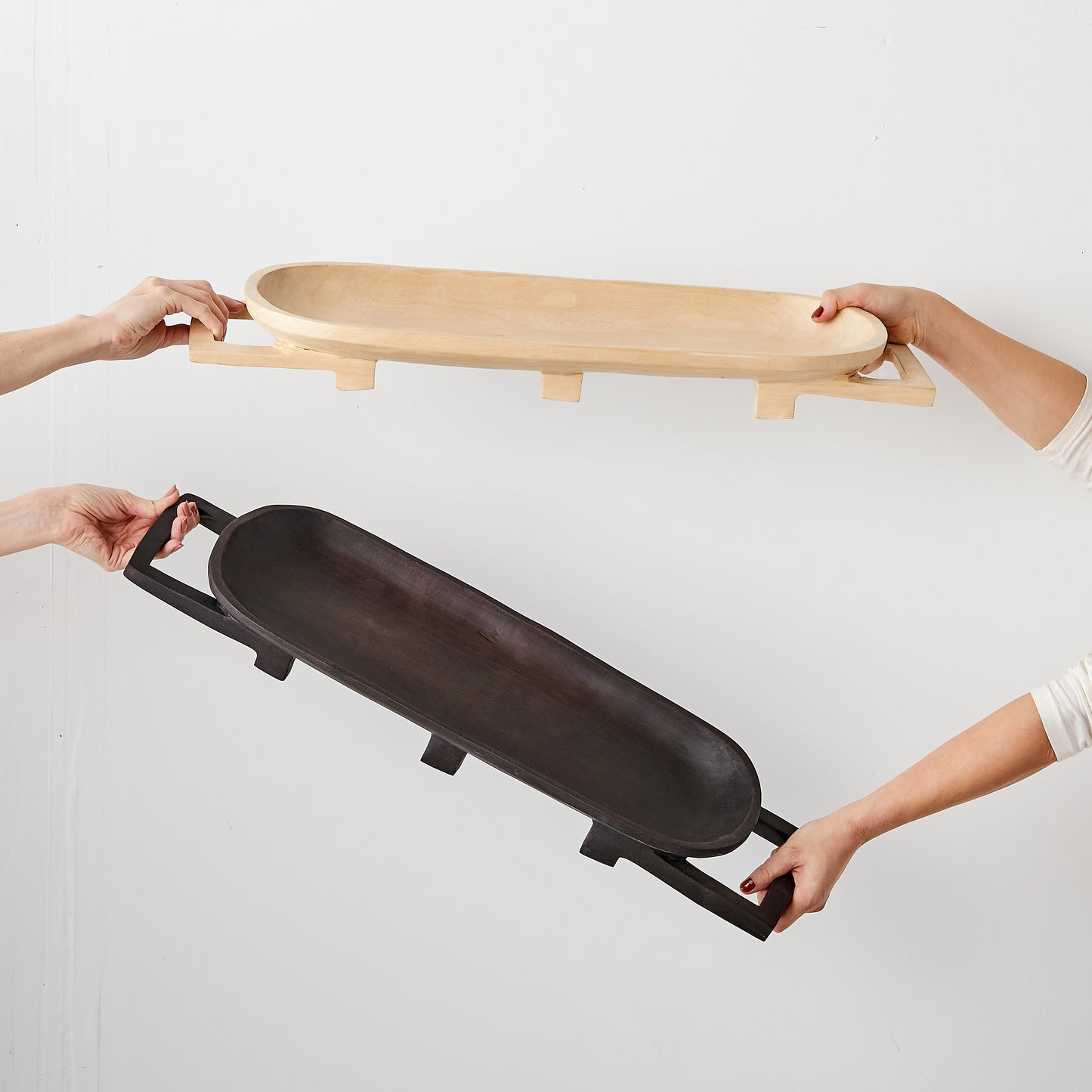 handmade wooden tray for serving