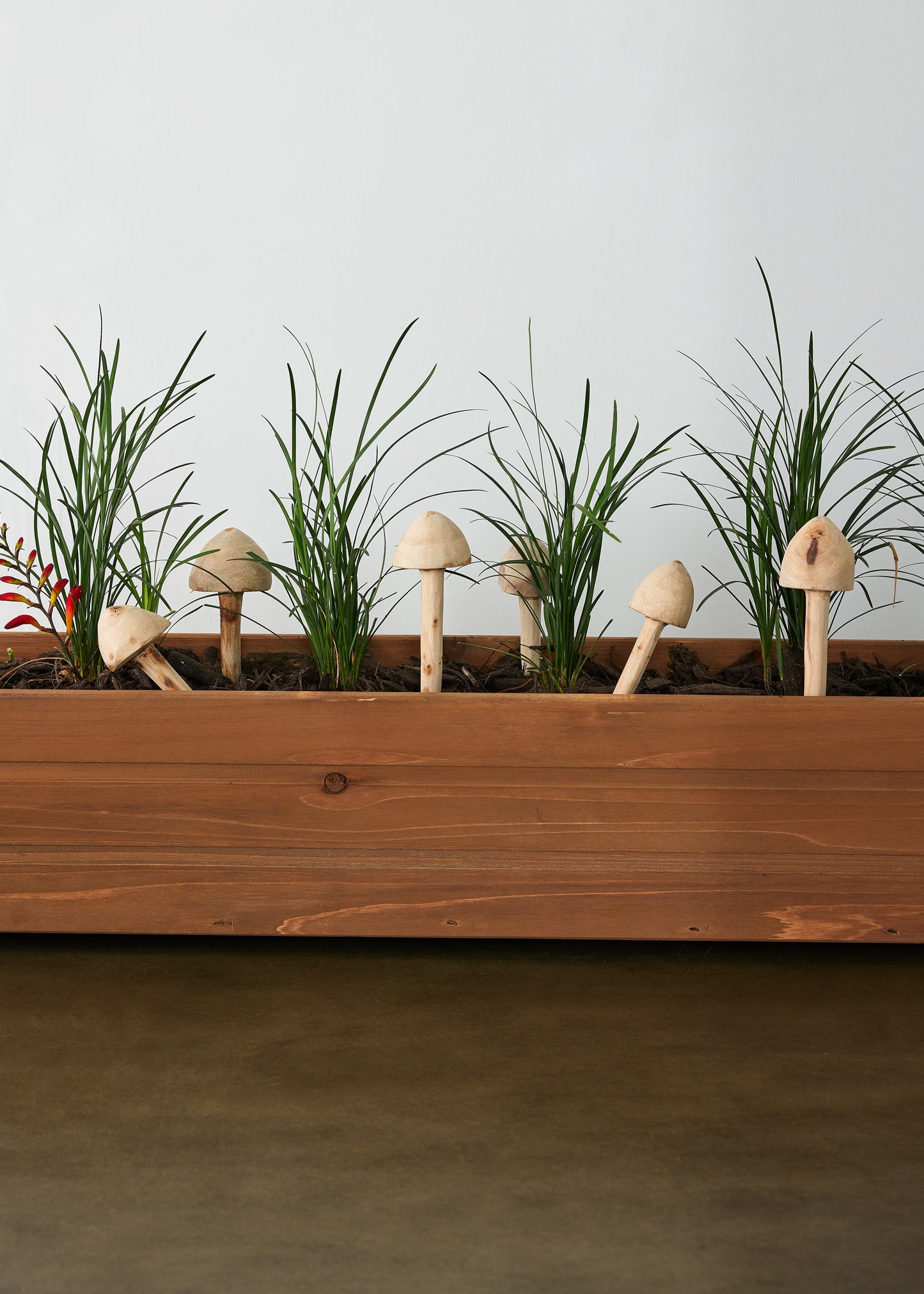 Wooden Mushroom Garden Sticks