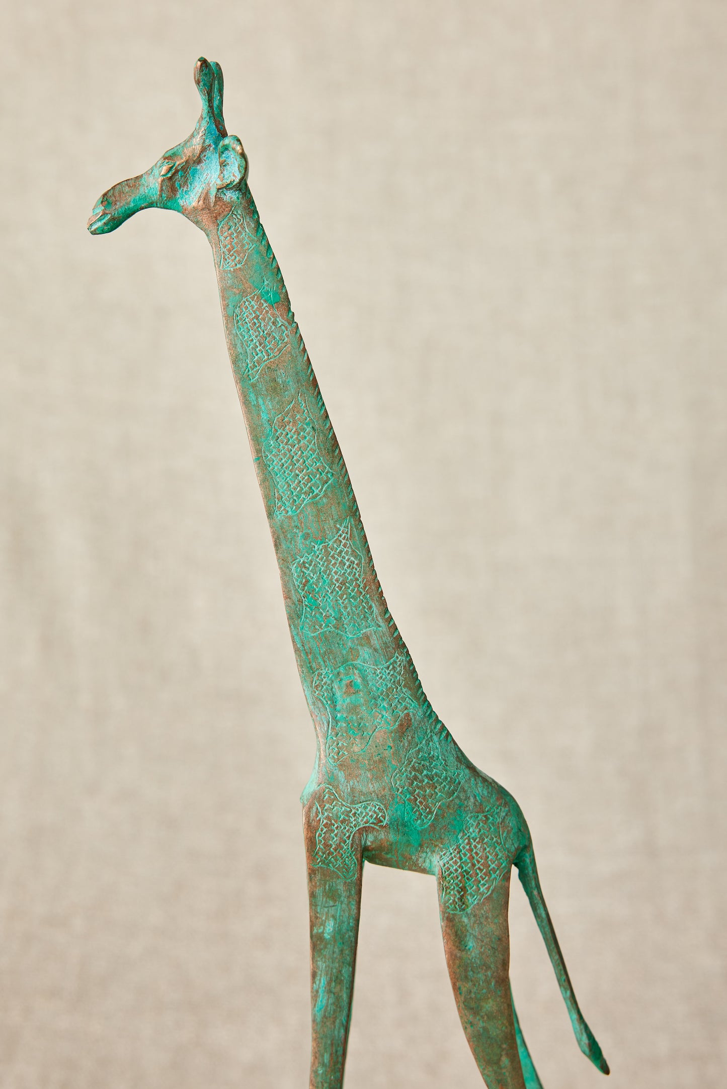 Tuareg Brass Giraffe