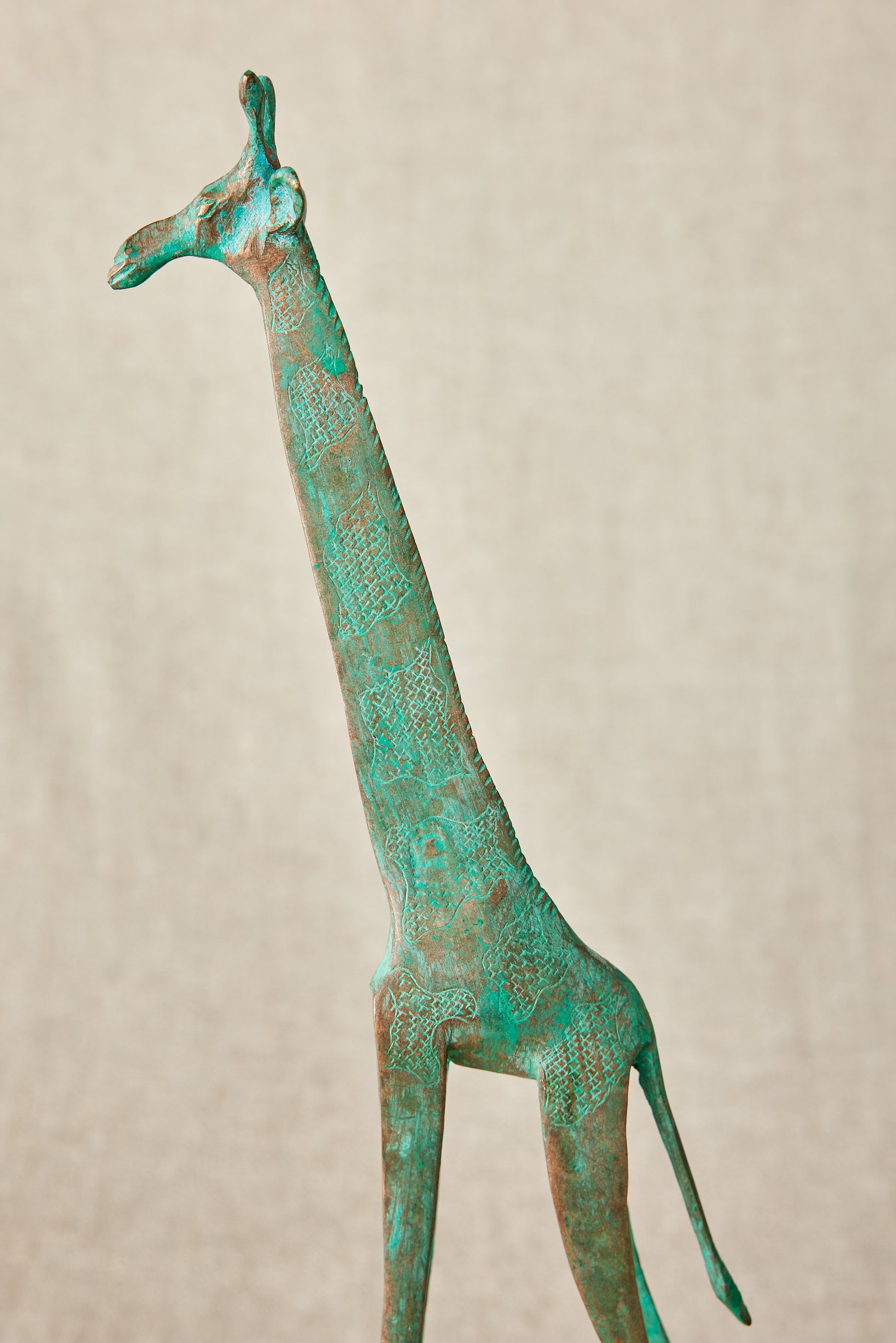 Tuareg Brass Giraffe