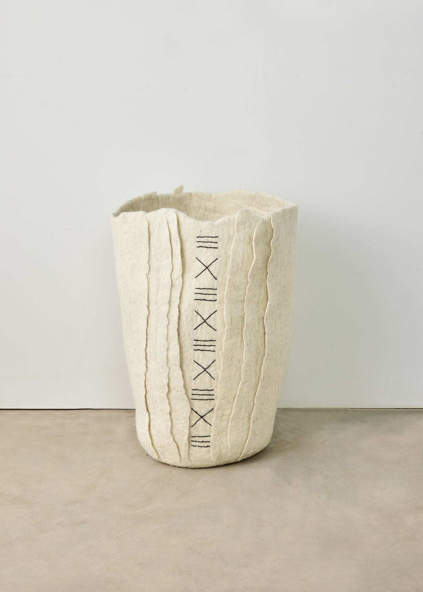 Felted Wool Floor Vase | Zulu