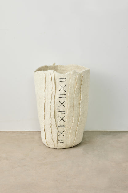 Felted Wool Floor Vase | Zulu