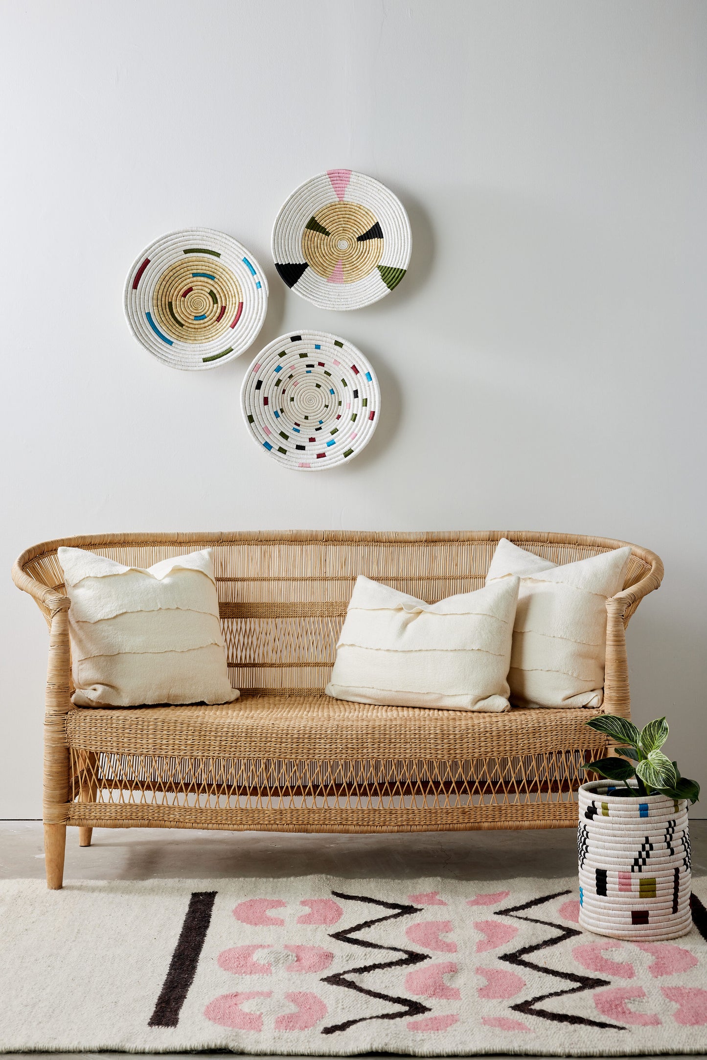 Mosaic Confetti Wall Basket