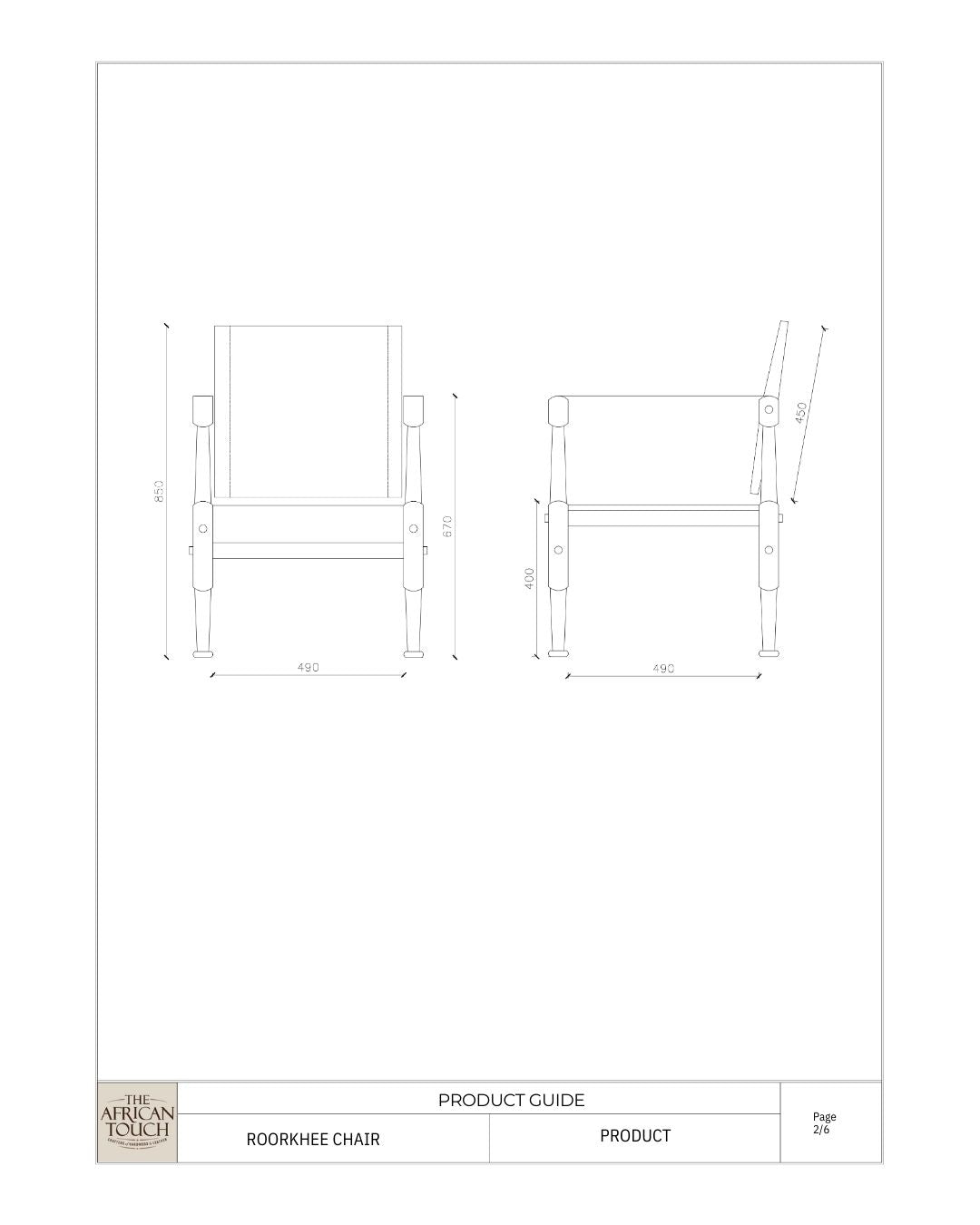 Tragbarer Ledersessel „Roorkhee“