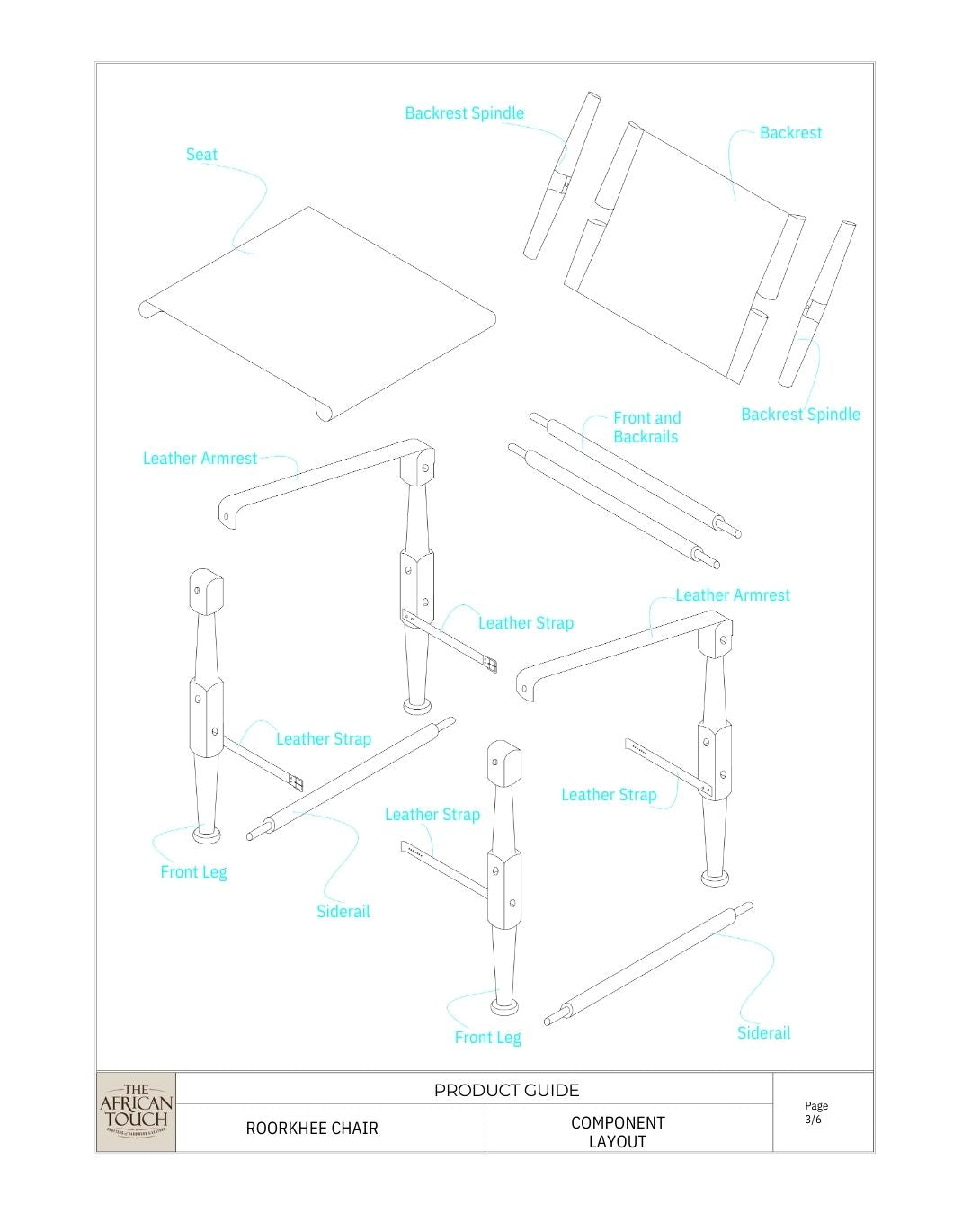 Tragbarer Sessel „Roorkhee“ aus Segeltuch