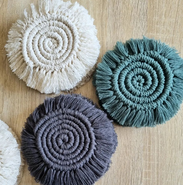 Macrame Coasters Set of 4
