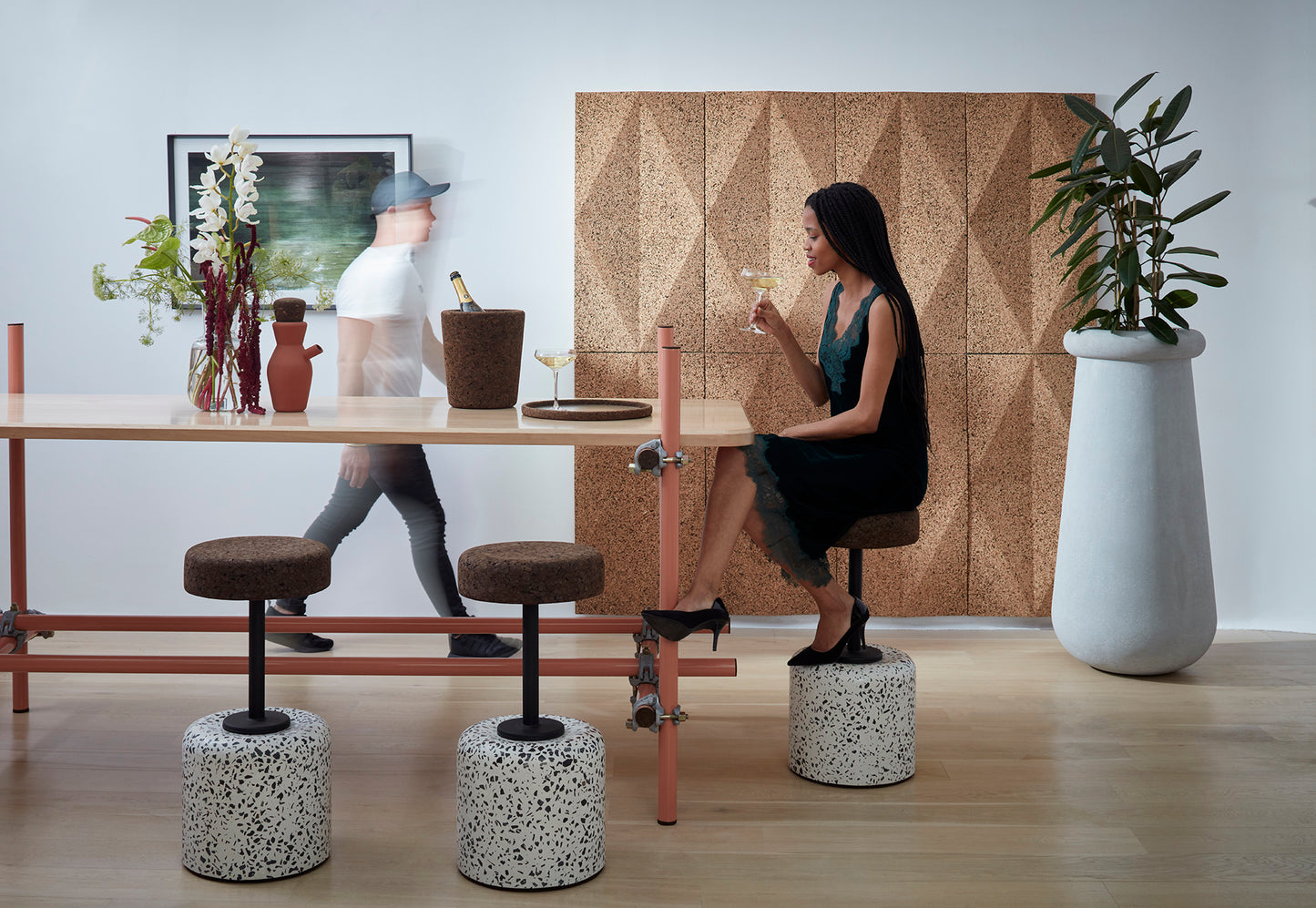 Wiid Diamond Light Cork Wall Panels