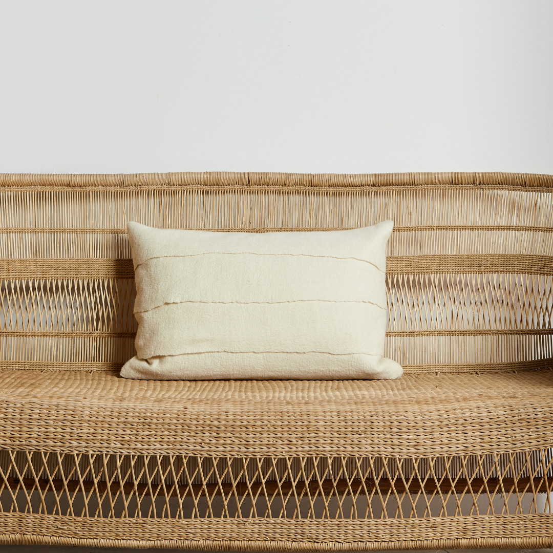 Layered Merino Throw Pillow