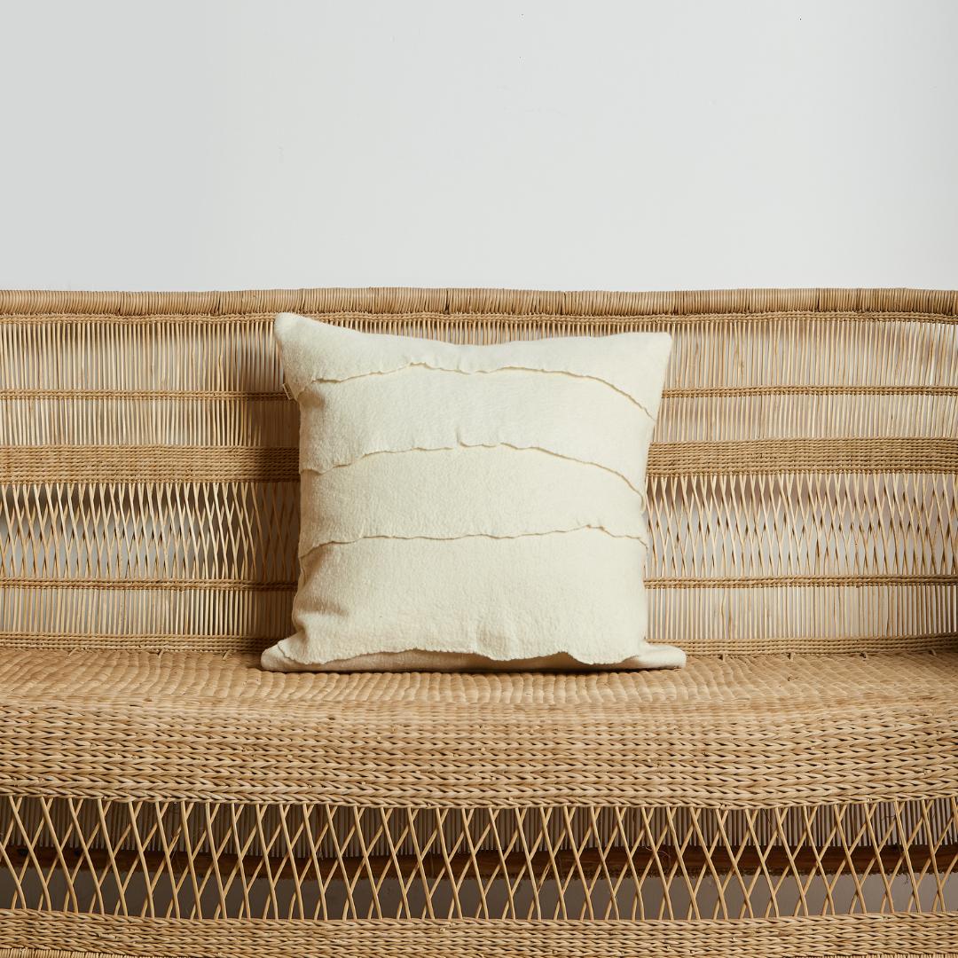 Layered Merino Throw Pillow