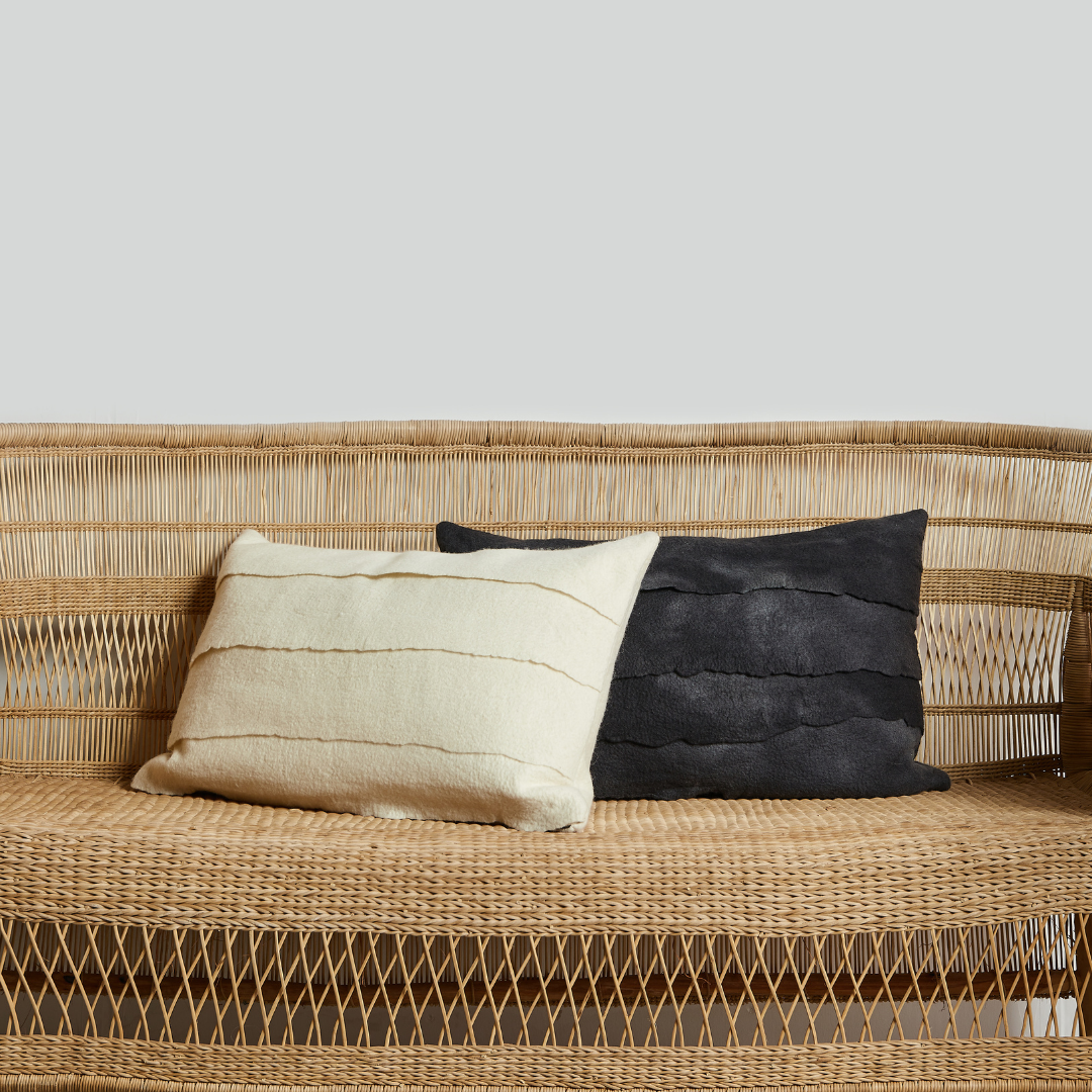 Layered Merino Throw Pillow
