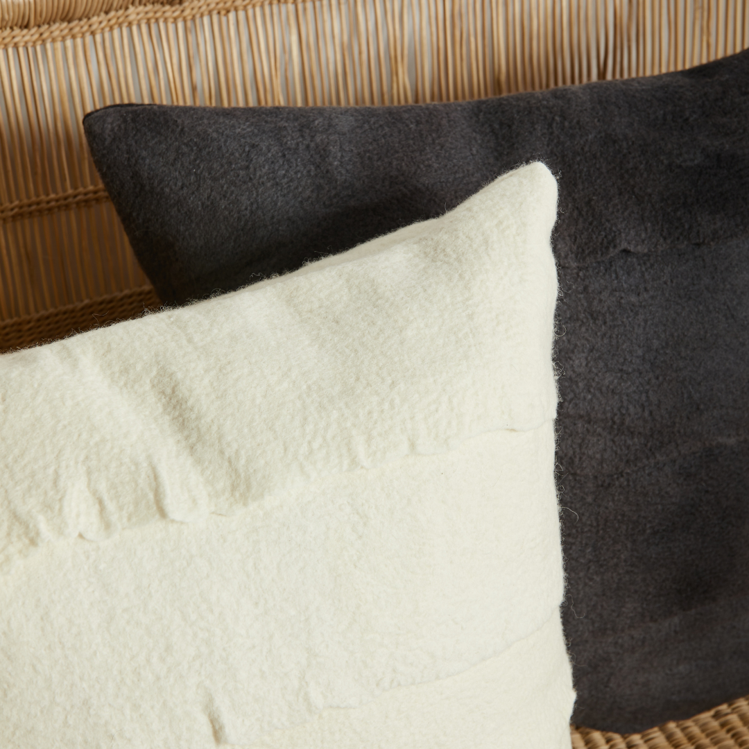 Layered Merino Throw Pillow