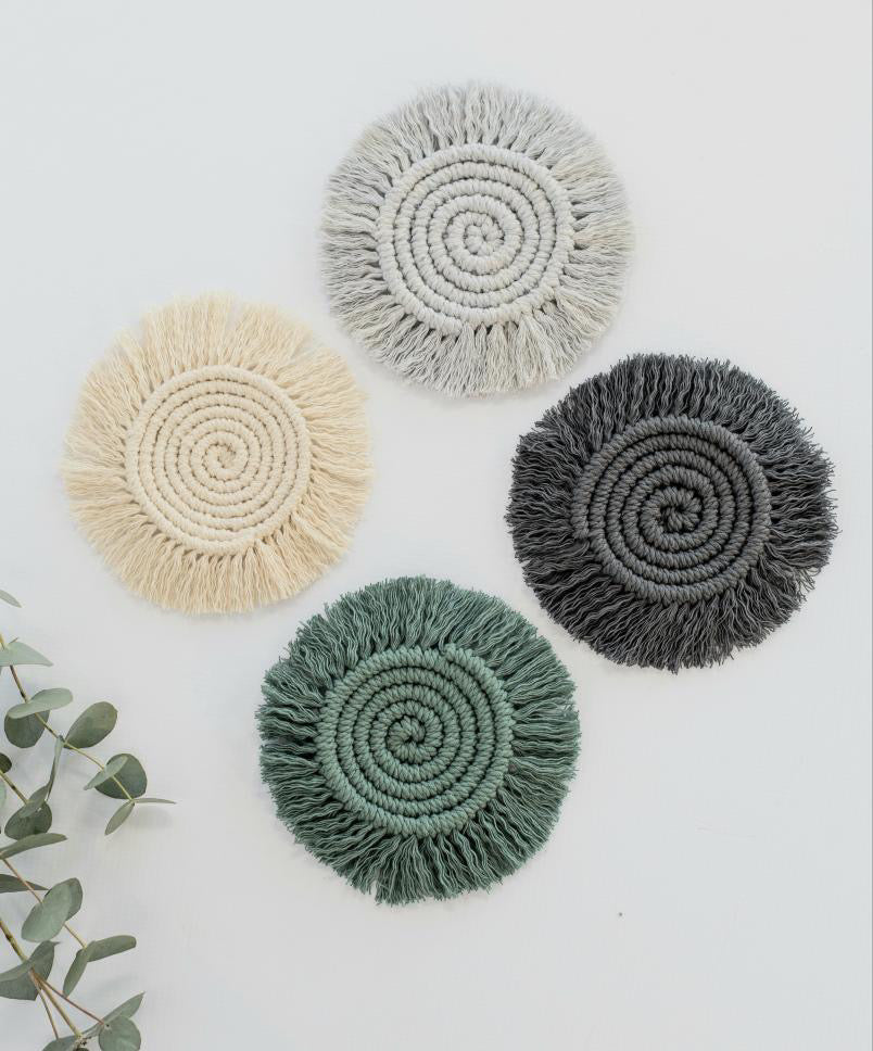 Macrame Coasters Set of 4
