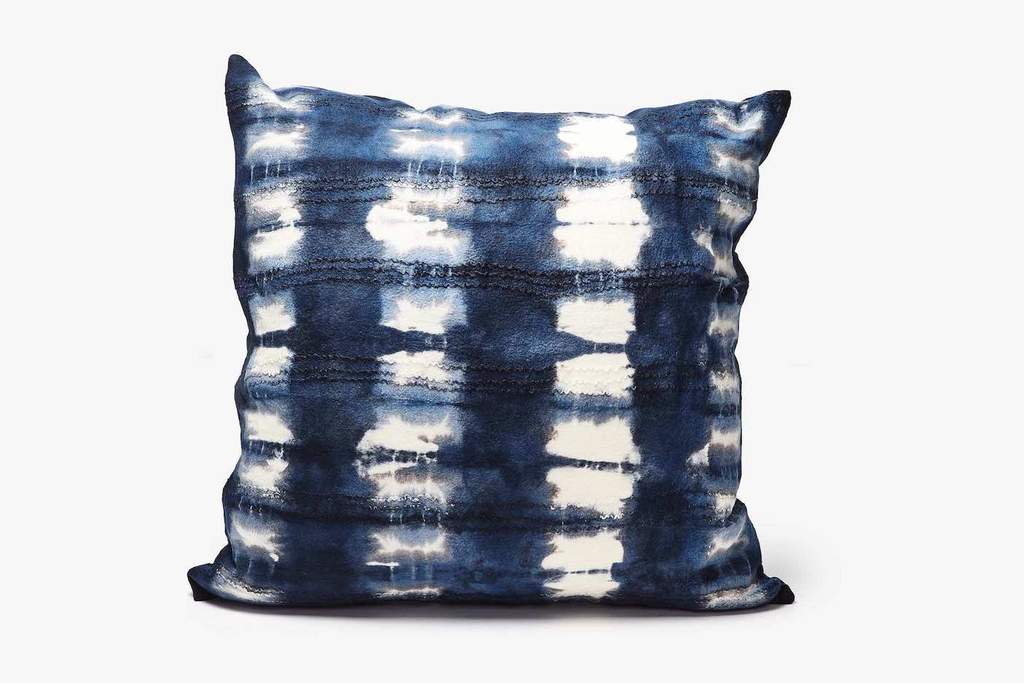 Indigo Adire Throw Pillow
