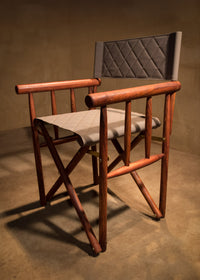 Regiestuhl Kruger aus gestepptem Canvas