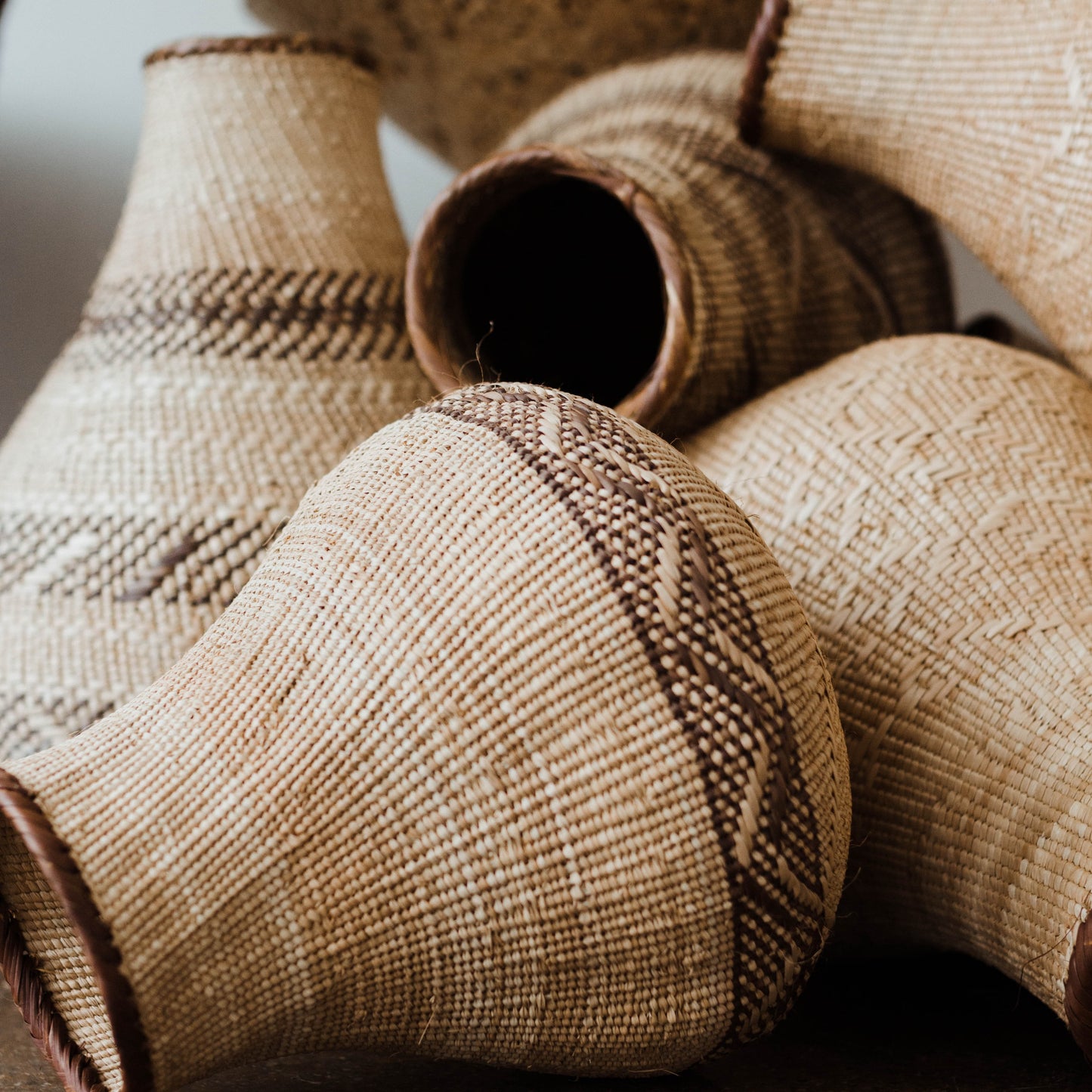 handwoven gourd basket