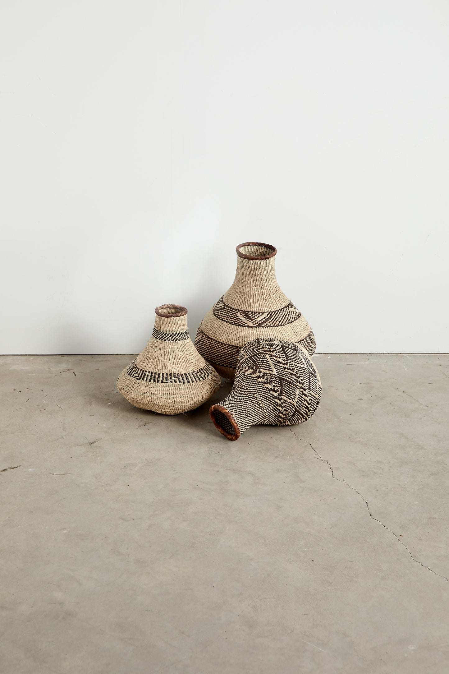 Gemusterter Binga-Nongo-Kürbis-Gewebekorb