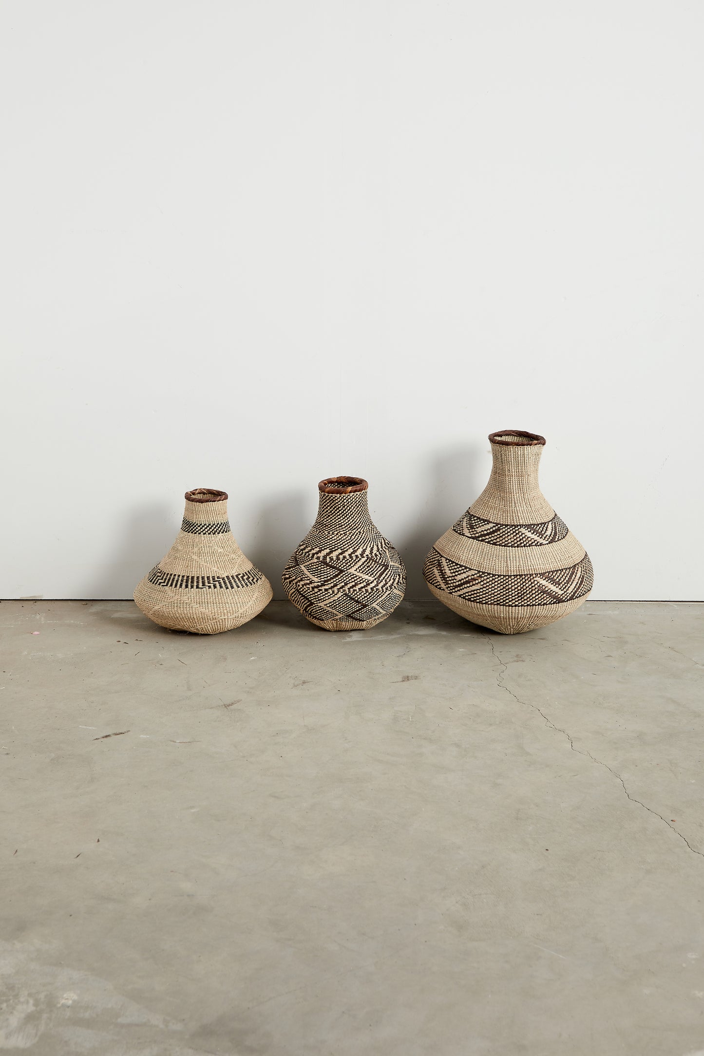 Gemusterter Binga-Nongo-Kürbis-Gewebekorb