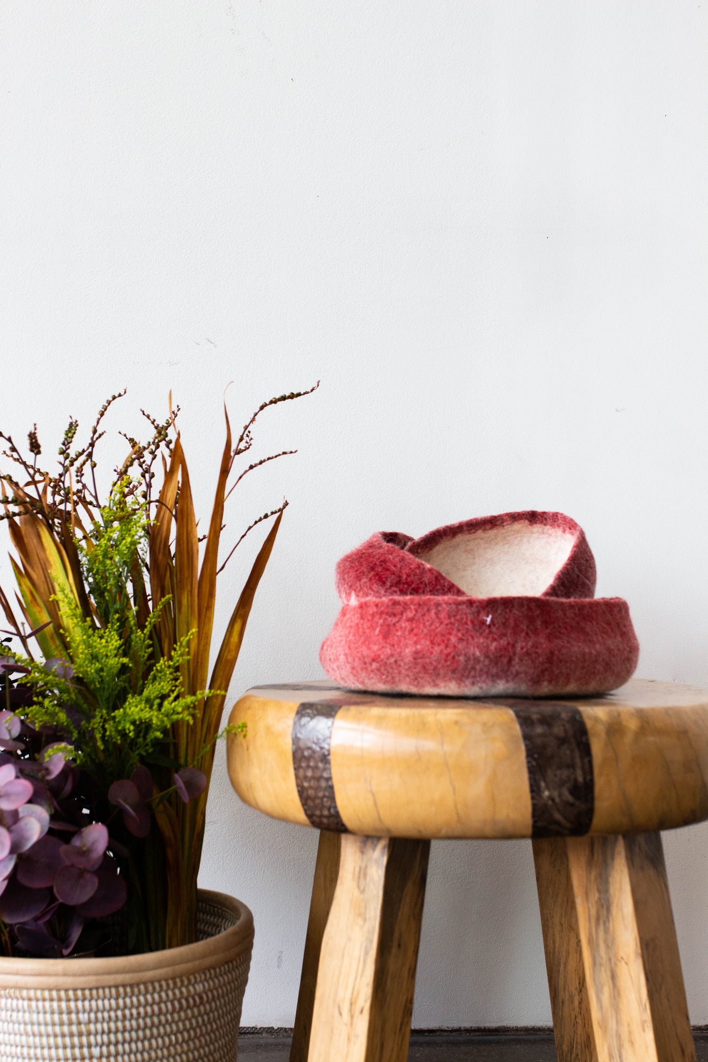 Berry Hand Felted Nesting Bowls