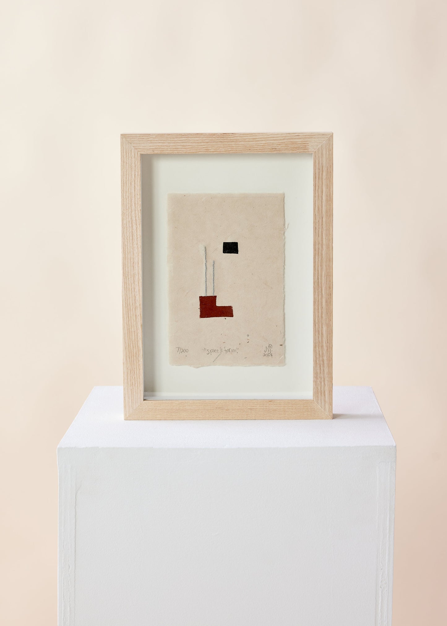 Elementale Linolschnittserie - Form und Raum