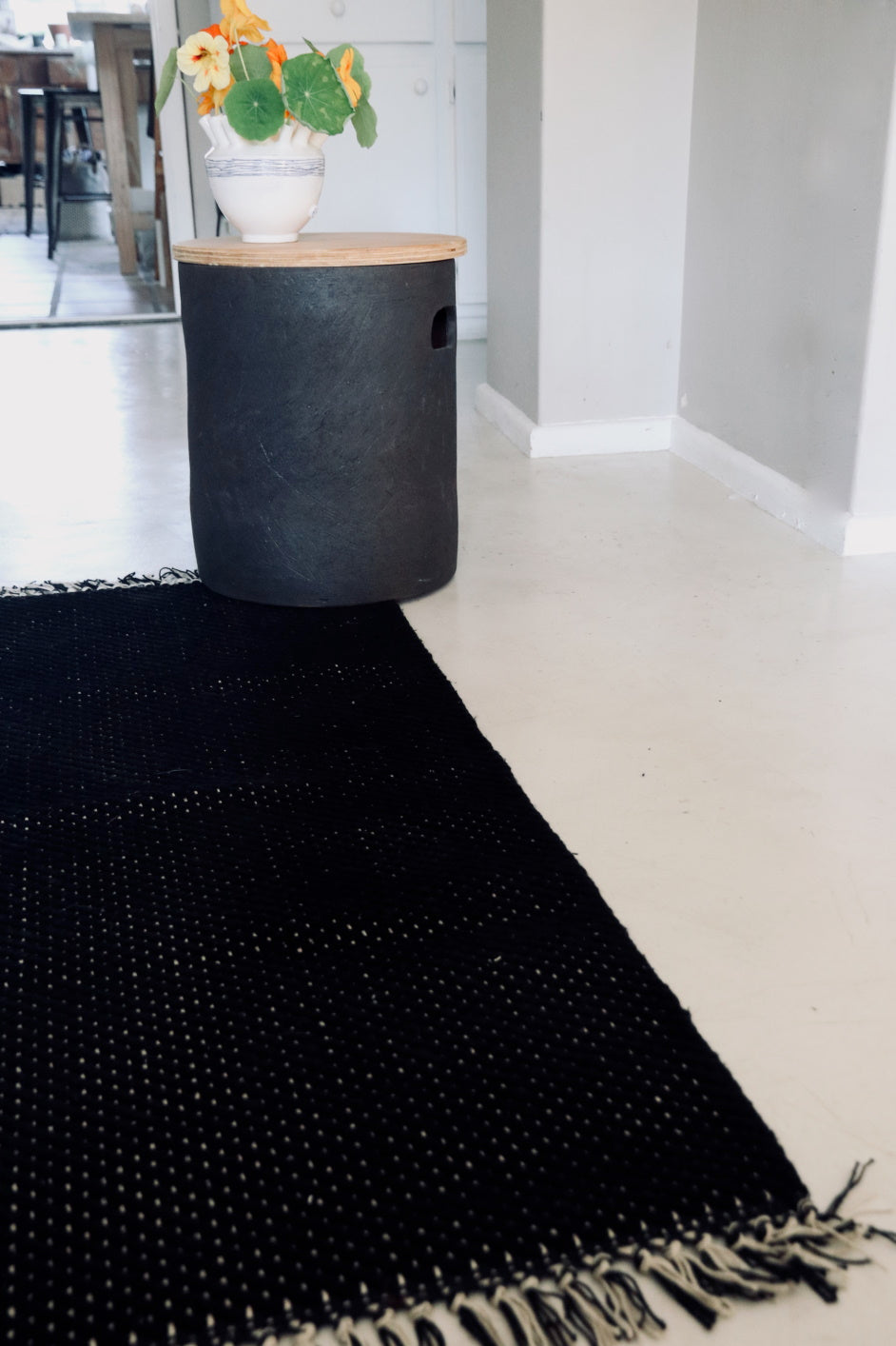 Herringbone Black Mat