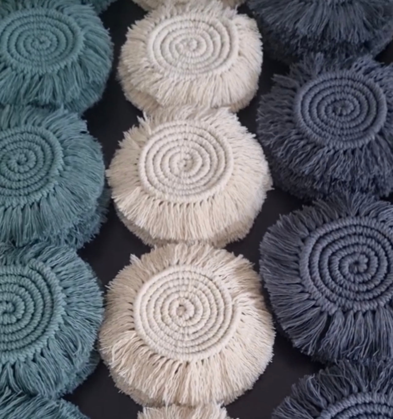 Macrame Coasters Set of 4