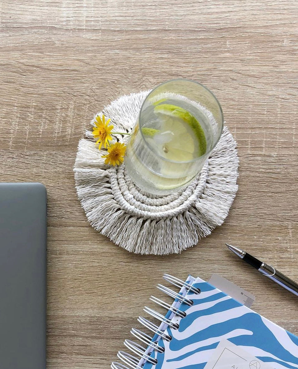 Macrame Coasters Set of 4