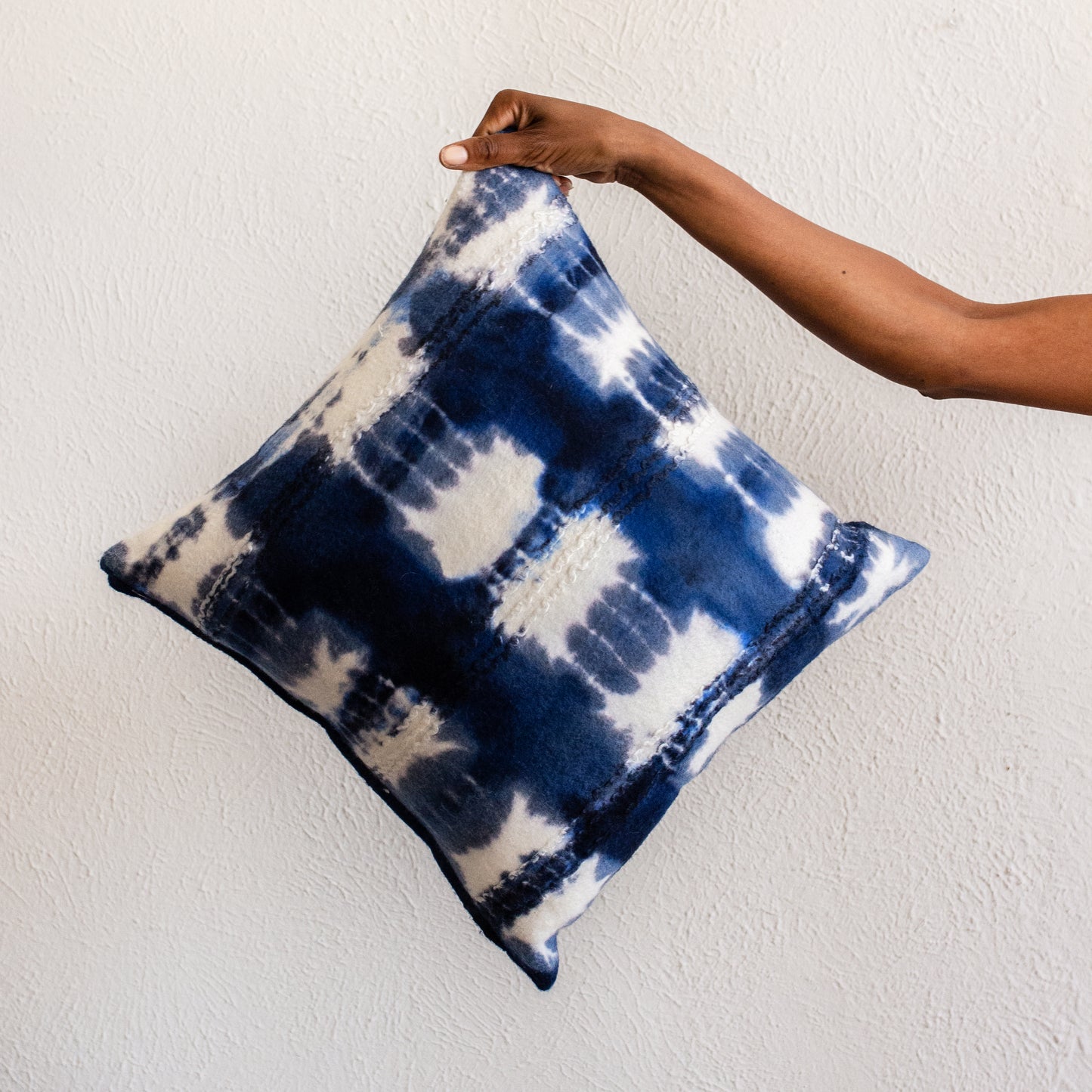 Indigo Adire Throw Pillow