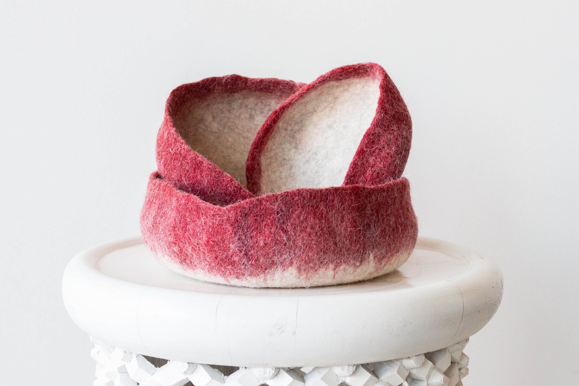 African Handcrafted Felt Nesting Bowls