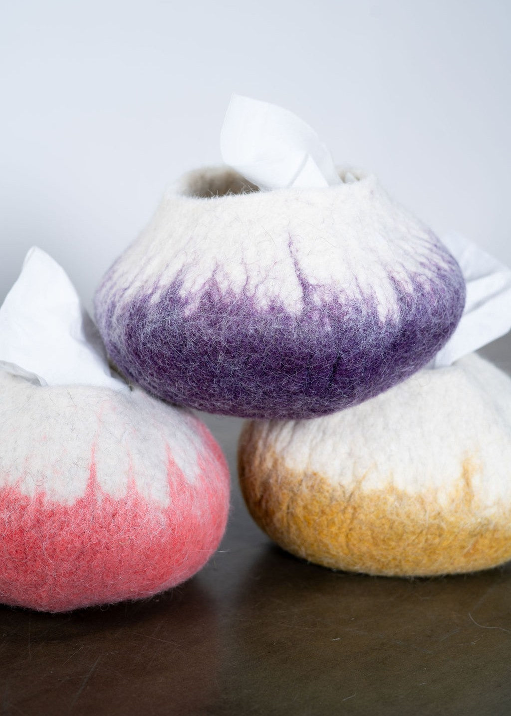 Ombre Spring Fling Wool Ukhamba Bowl Bundle