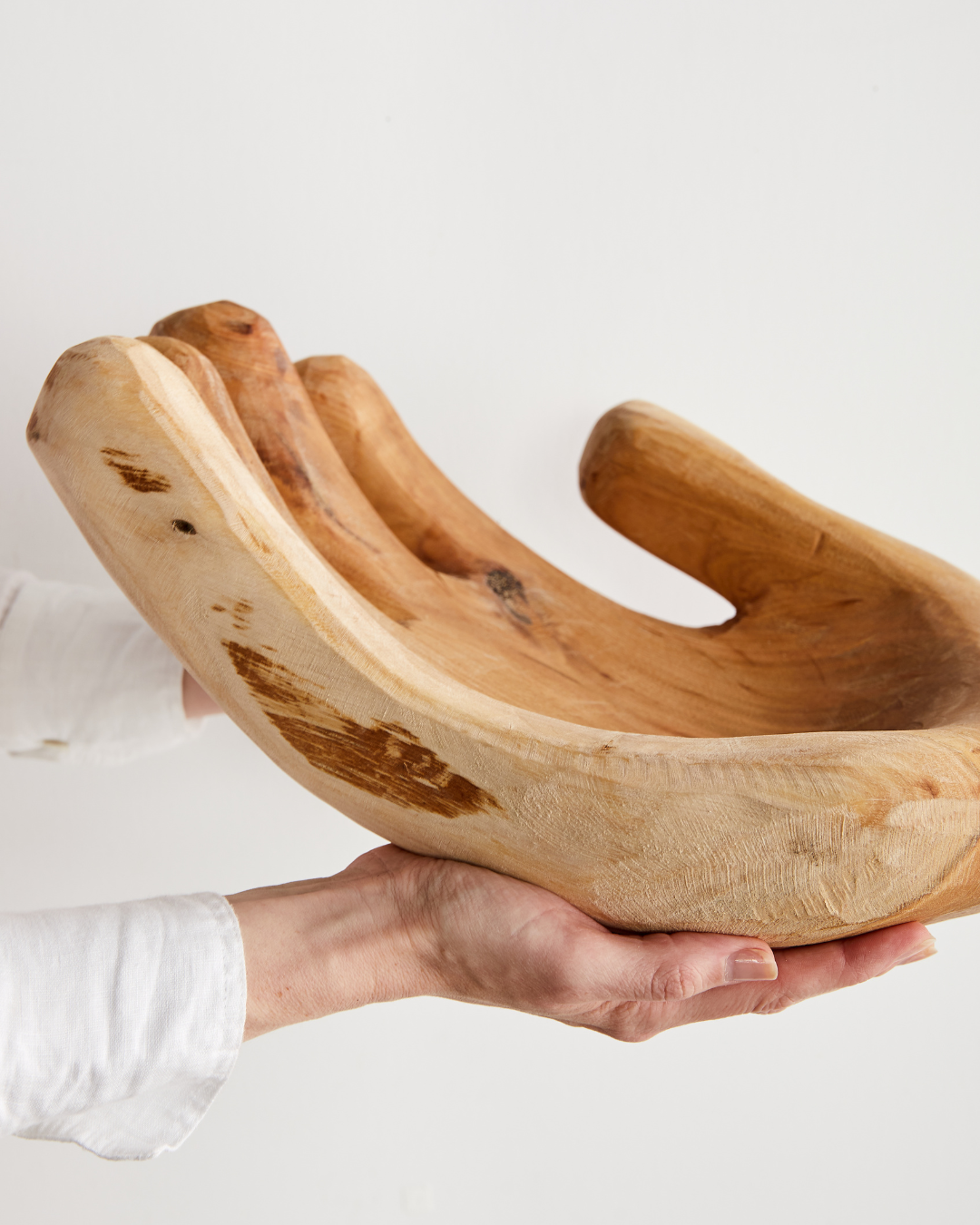 Open Hand Bowl Sculpture