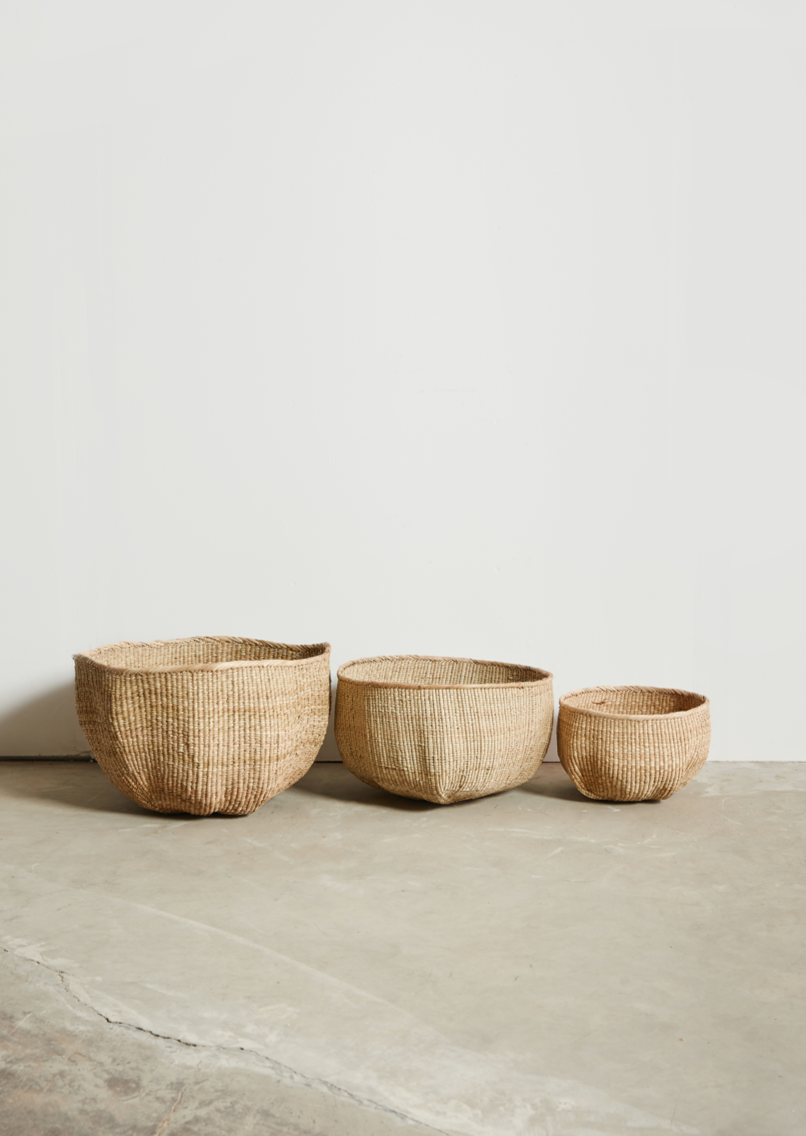 Matabele Hand-Woven Natural Ilala Palm Basket