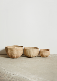 Matabele Hand-Woven Natural Ilala Palm Basket