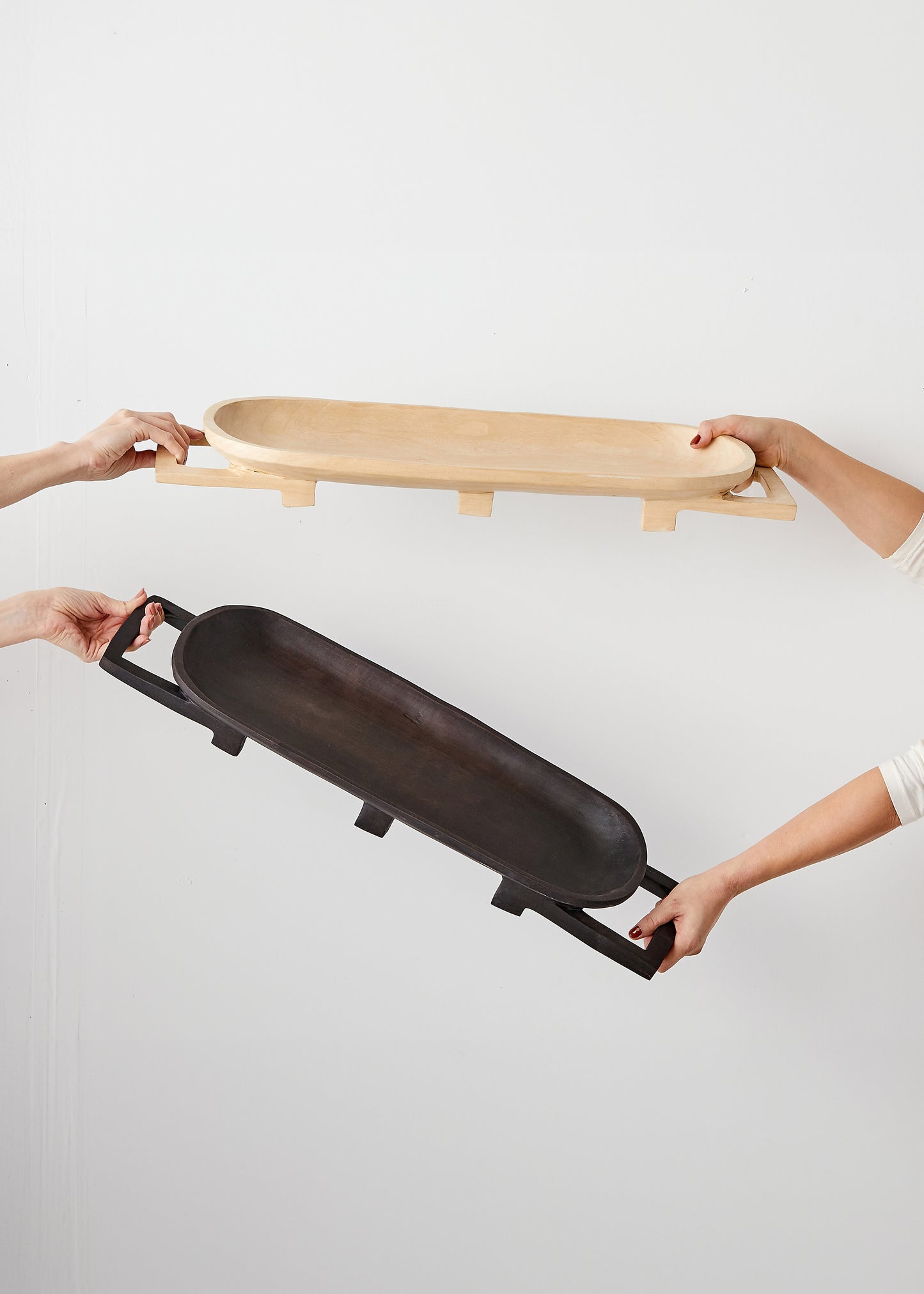 Swazi Langes Serviertablett aus Holz