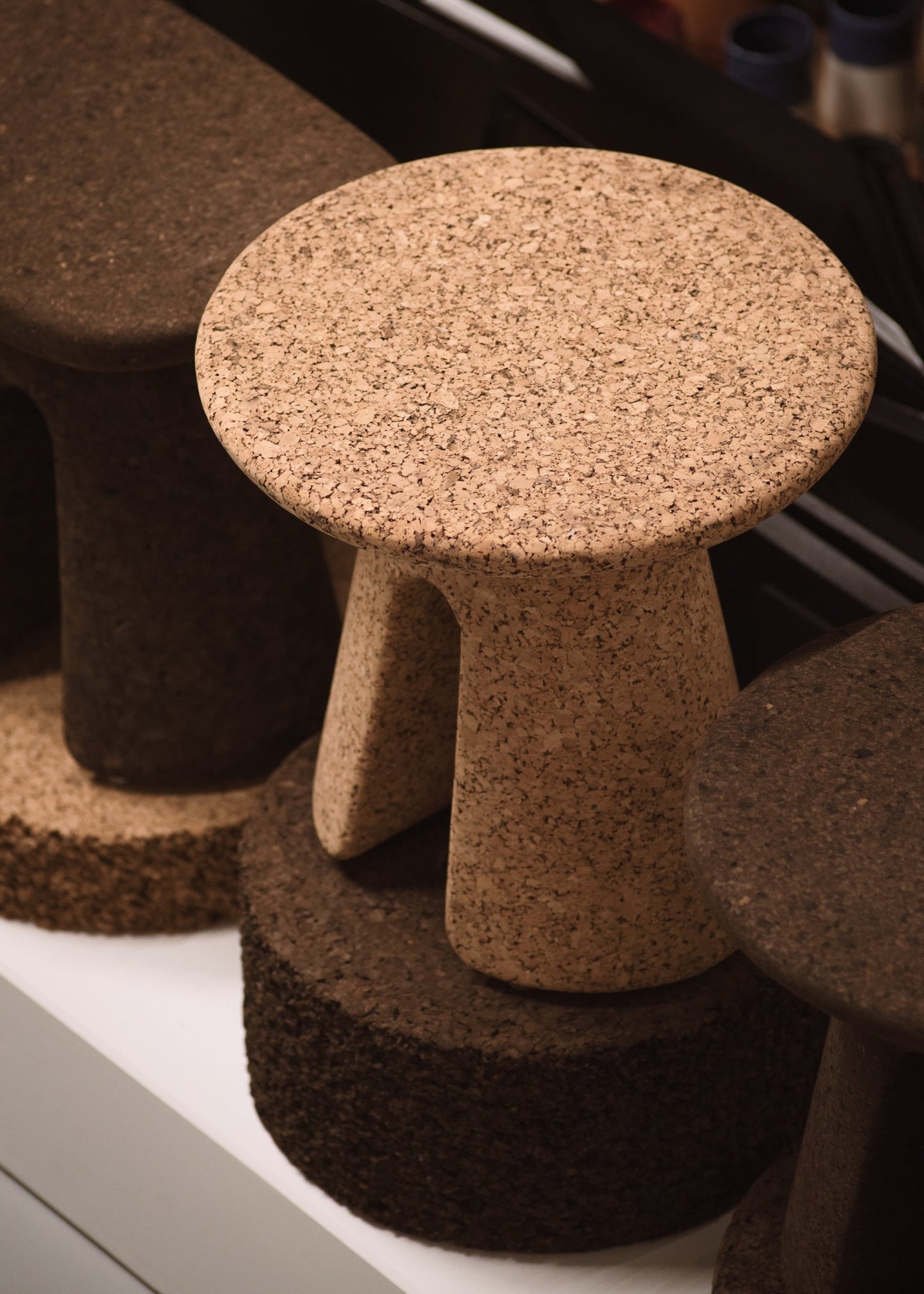 Wiid Round Tonga Cork Side Table