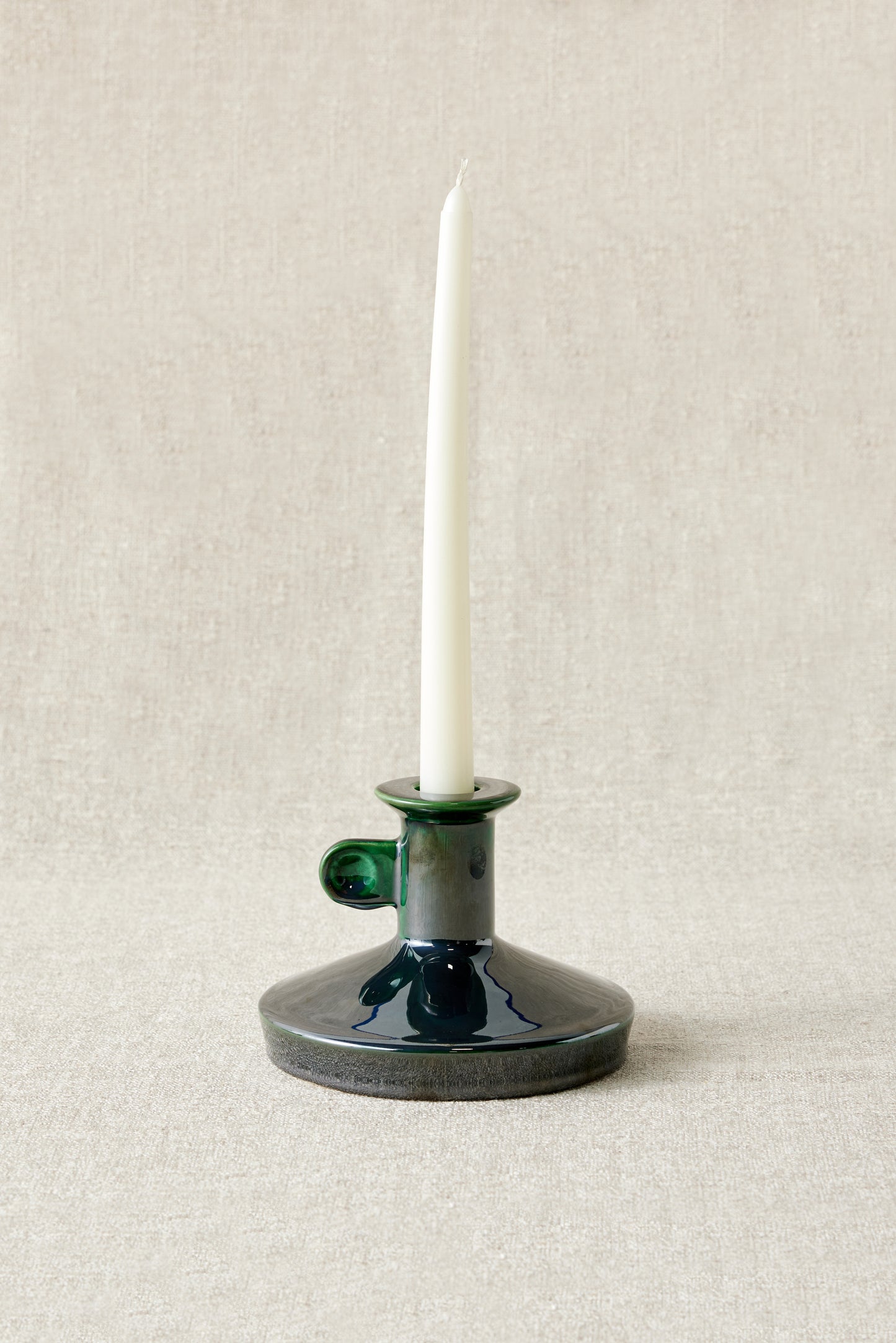 Modern Boho Ceramic Candle Holder Black, White, Blue, Green, Wiid Ceramic Taper Holder