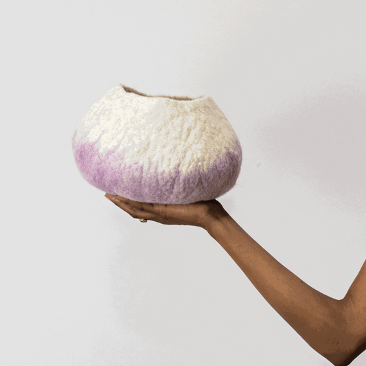 Wool Bowl | Lavender Ukhamba Bowl