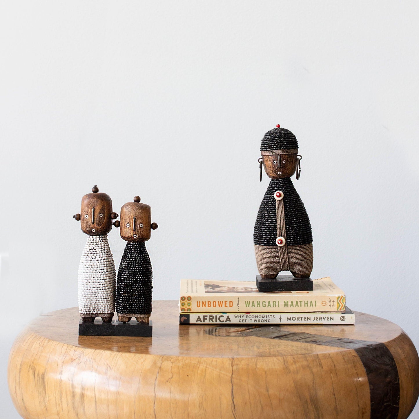 African Heritage Accent Decor: Black Namji Doll in Small, Medium, Large