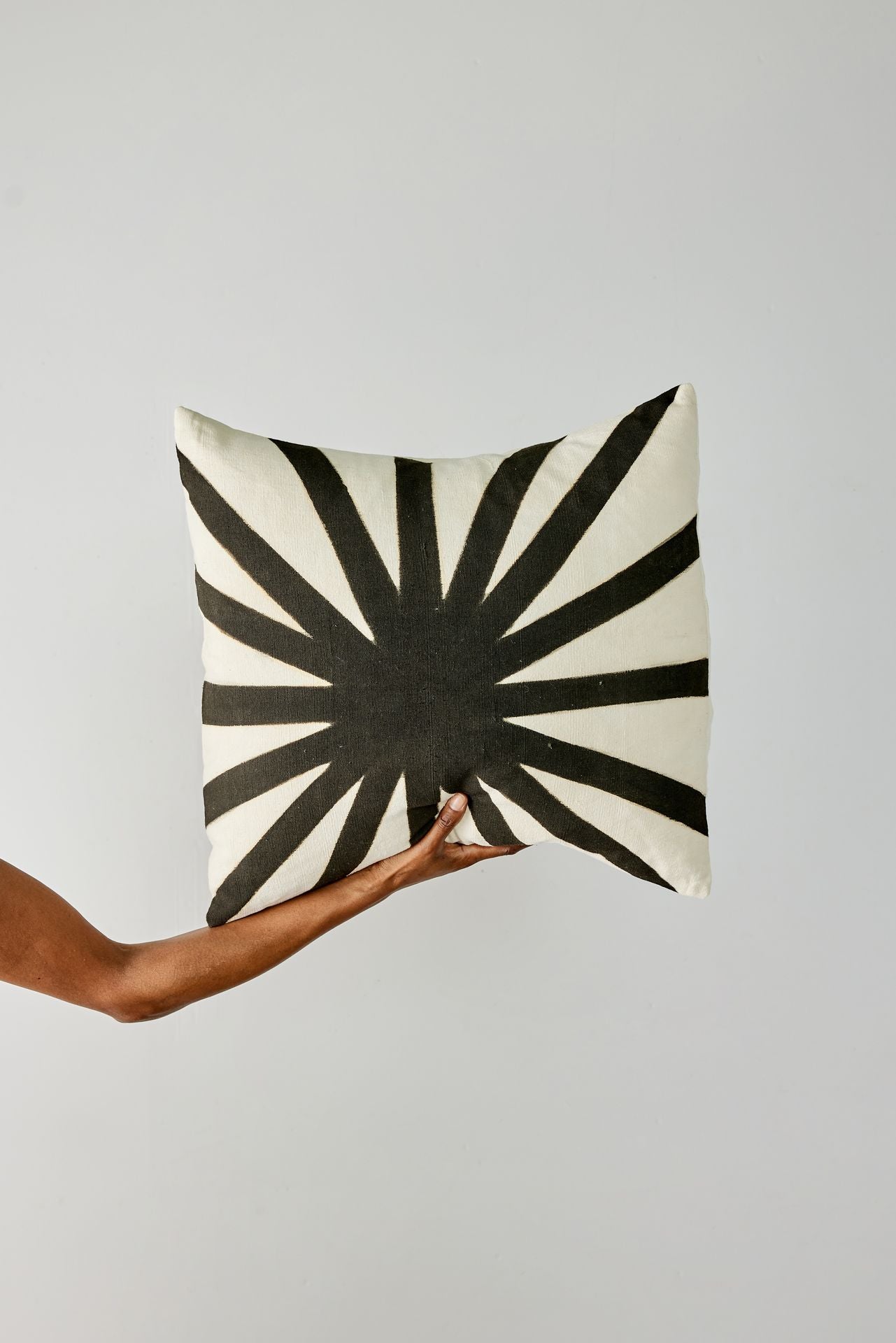 Sunburst Mudcloth Throw Pillow