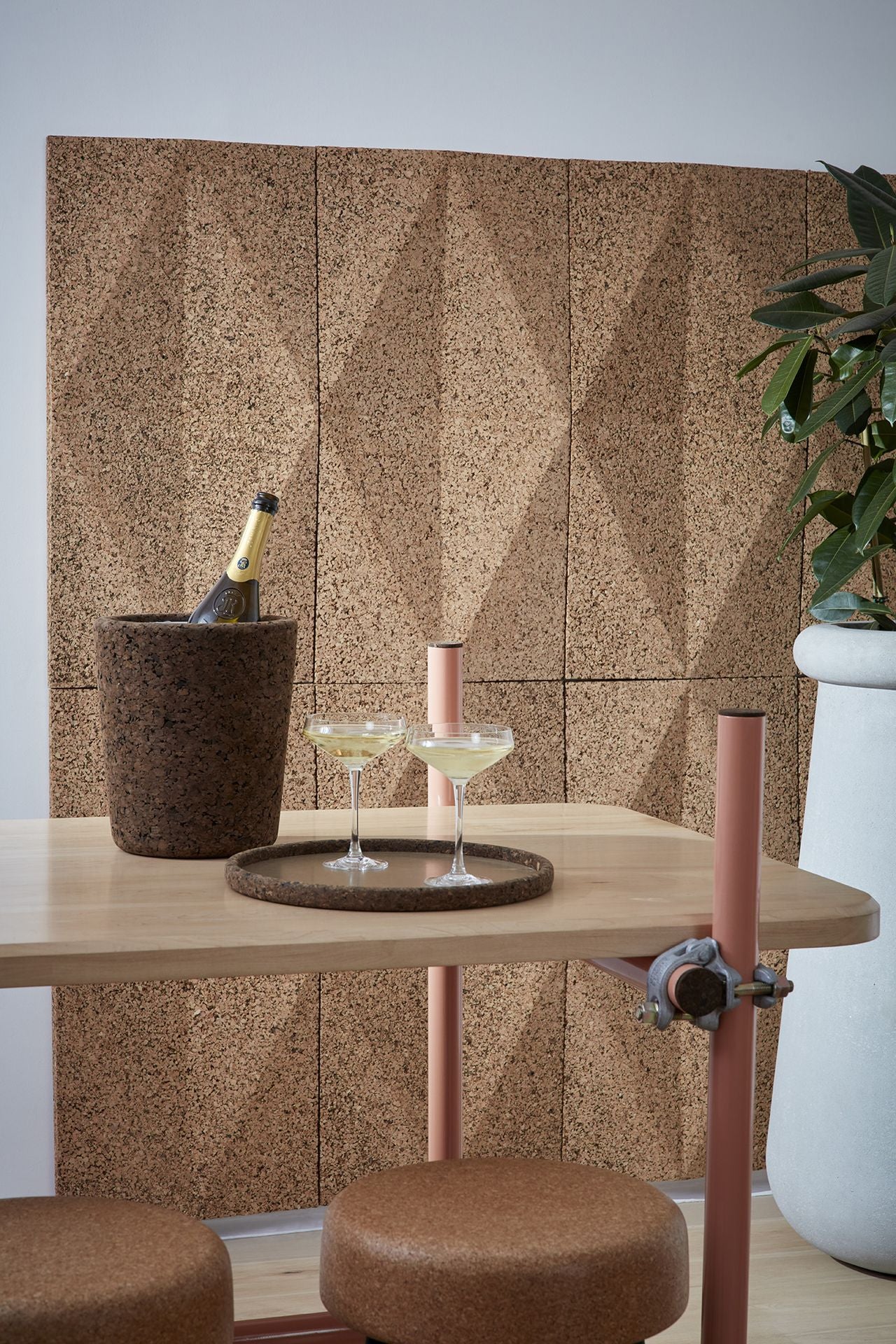 Wiid Diamond Light Cork Wall Panels