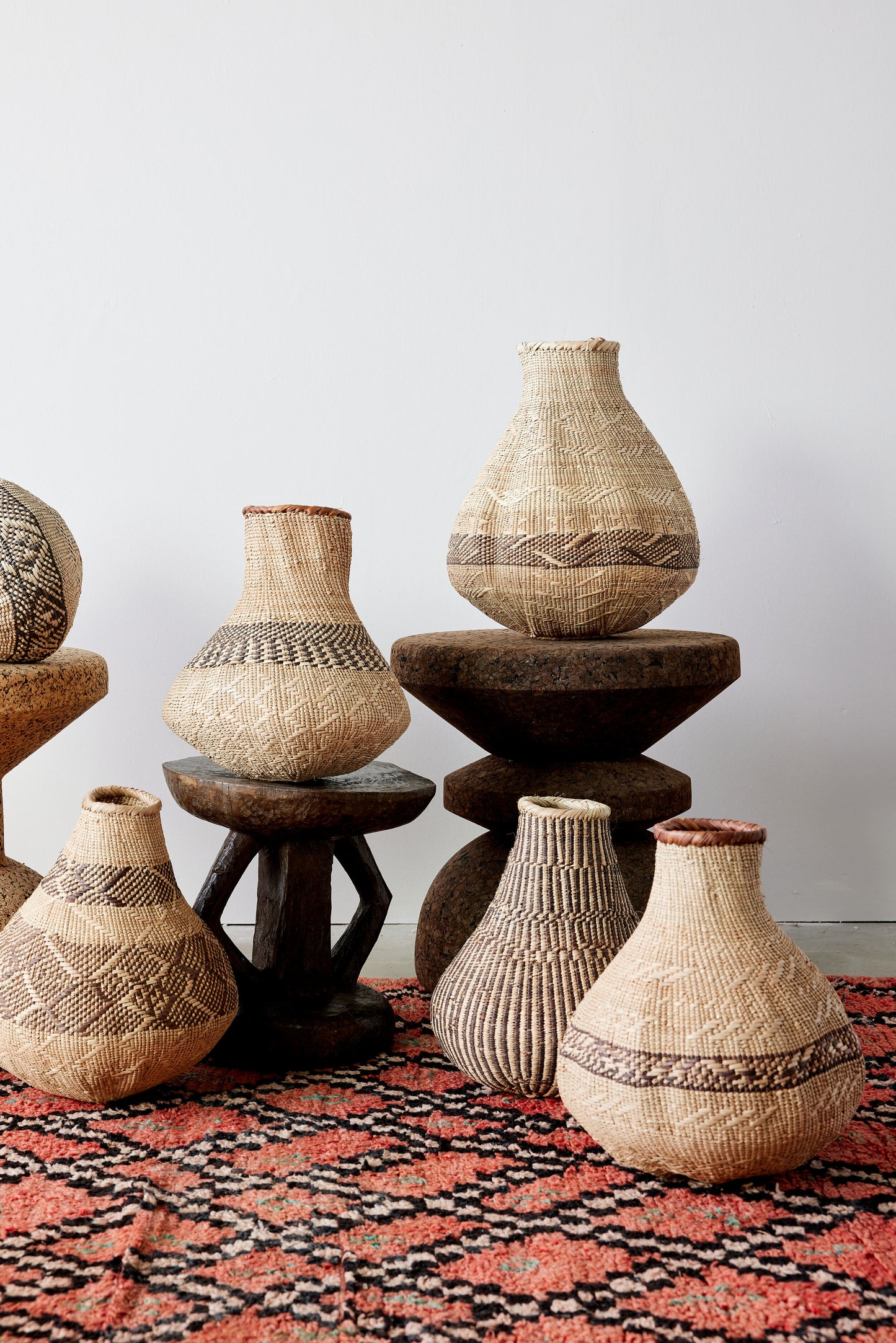 Gemusterter Binga-Nongo-Kürbis-Gewebekorb