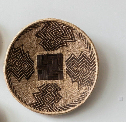 African Wall Basket Decor | Statement Zambian Plateau Basket