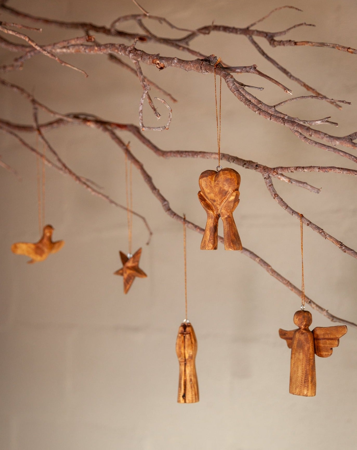 Wooden Variety Ornament Set