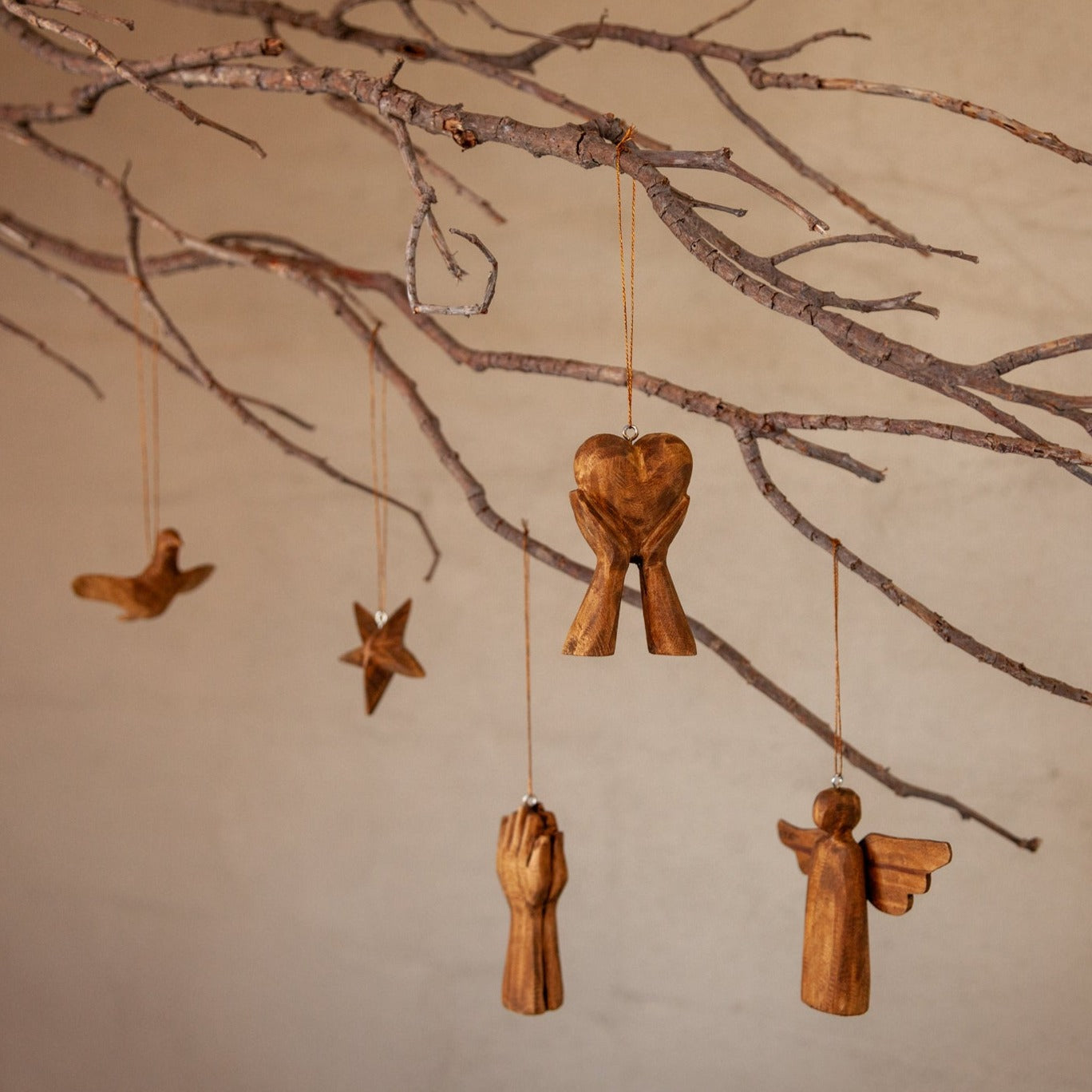 Wooden Variety Ornament Set