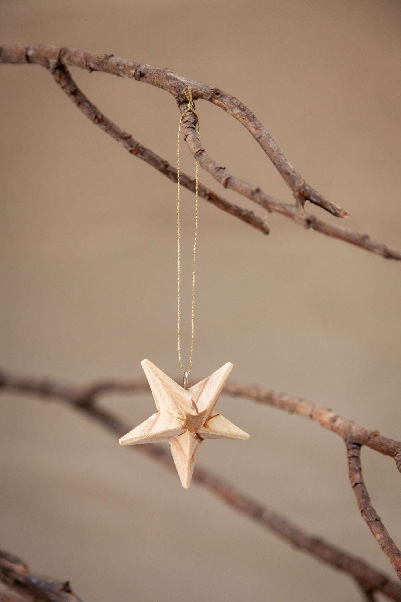 Wooden Star Ornament Set