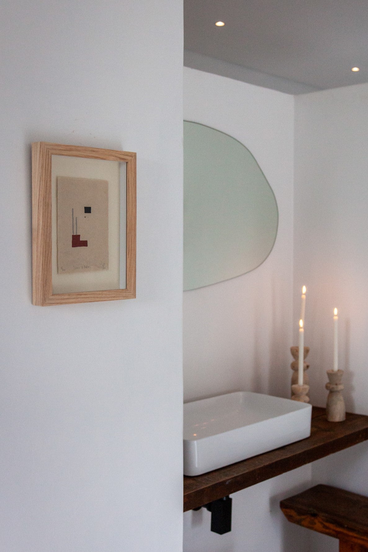 Elementale Linolschnittserie - Form und Raum