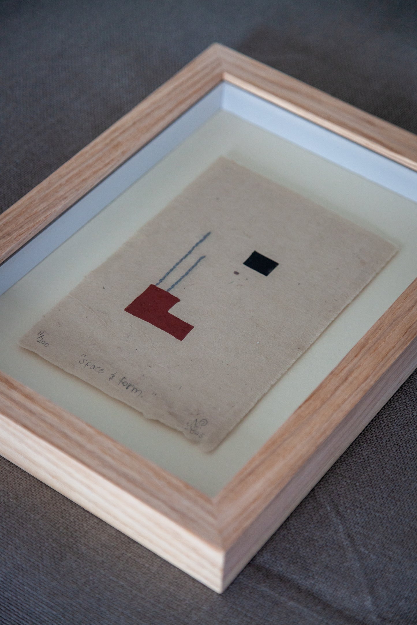 Elementale Linolschnittserie - Form und Raum