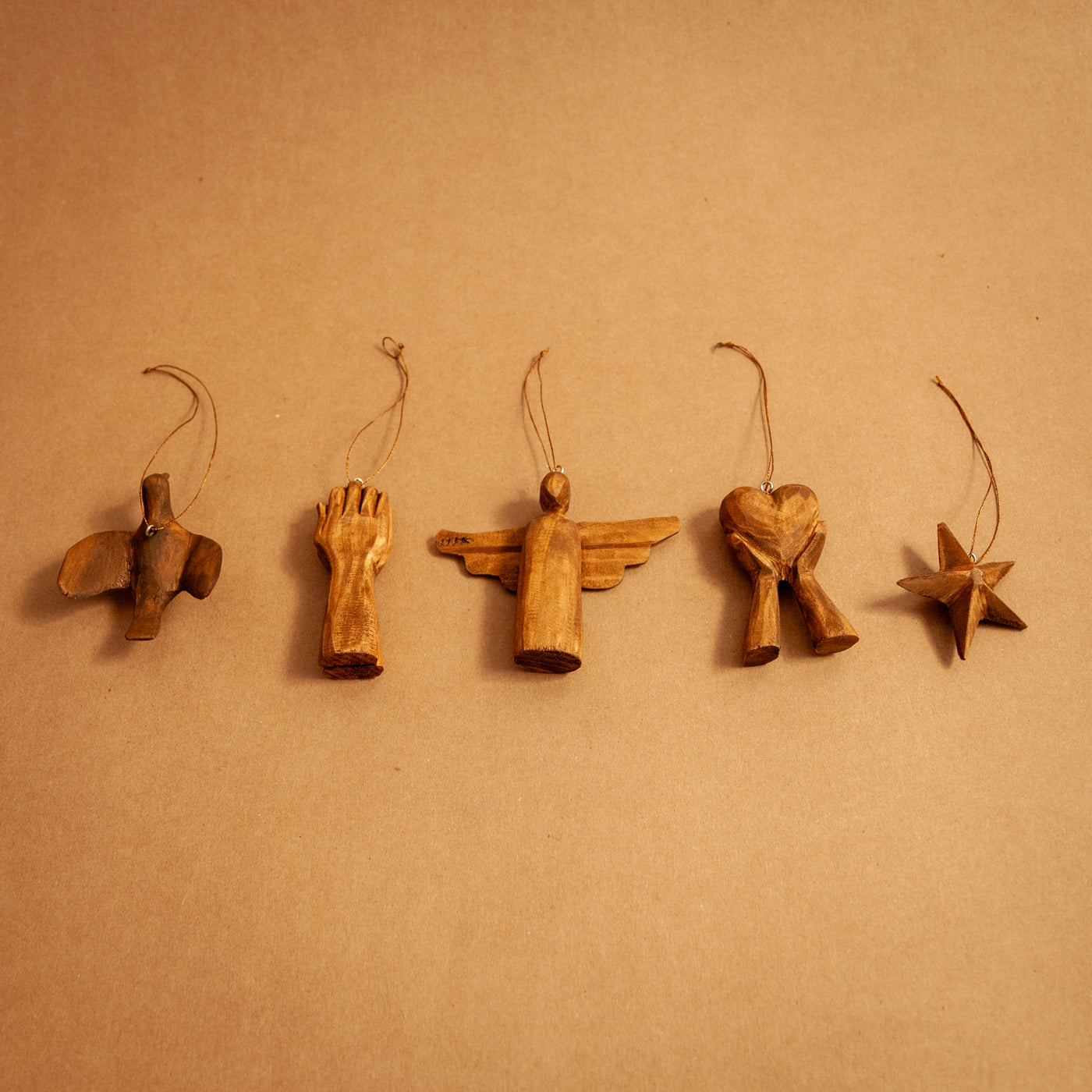 Wooden Variety Ornament Set